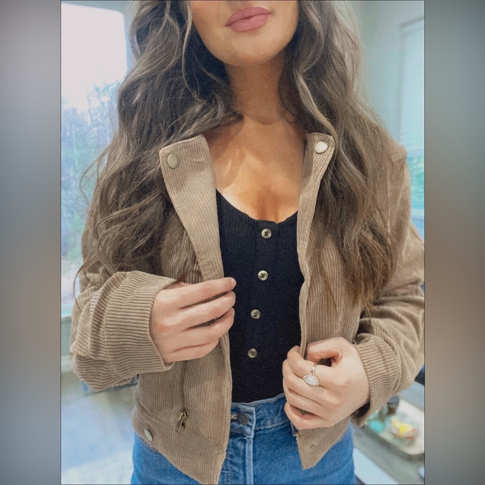 Corduroy Utility Moto Jacket